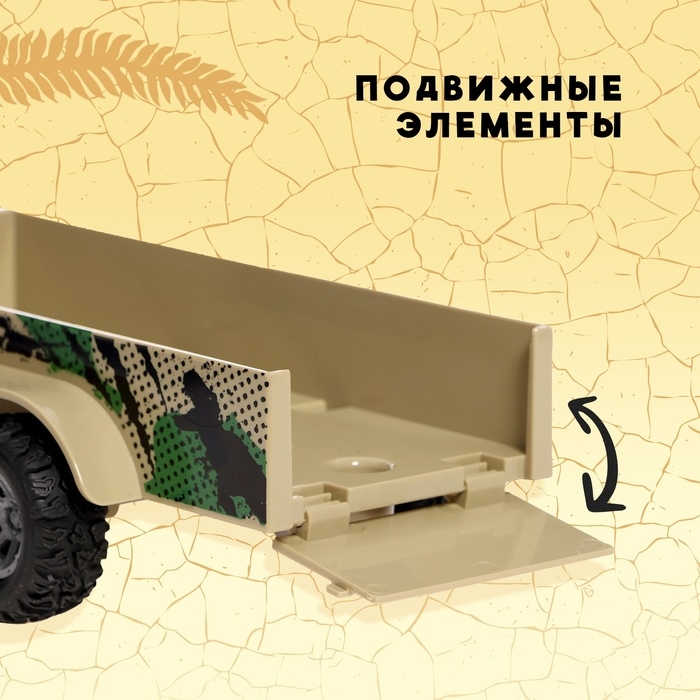 Квадроцикл «Дино», инерционный, 1:16, с динозавром, световые и звуковые эффекты Квадроцикл «Дино», инерционный, 1:16, с динозавром, световые и звуковые эффекты