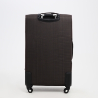 Чемодан большой 95 л (L), отдел на молнии, с расширением, кодовый замок, 4 колеса, 2 наружных кармана, цвет коричневый Чемодан большой 95 л (L), отдел на молнии, с расширением, кодовый замок, 4 колеса, 2 наружных кармана, цвет коричневый