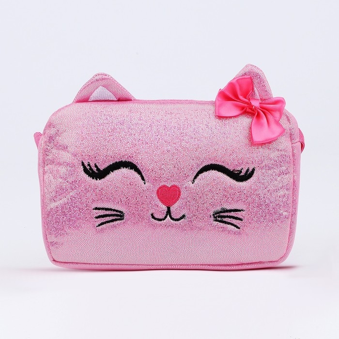 Сумка детская на молнии, длинный ремень, цвет розовый Сумка детская на молнии, длинный ремень, цвет розовый