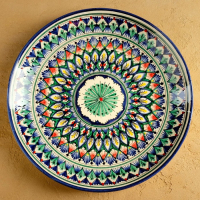 Ляган Риштанская Керамика "Узоры", 32 см, синий Ляган Риштанская Керамика "Узоры", 32 см, синий