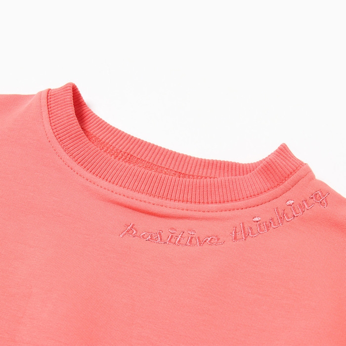 Комплект для девочки (свитшот, брюки), цвет тёмно-персиковый, рост 116 см Комплект для девочки (свитшот, брюки), цвет тёмно-персиковый, рост 116 см