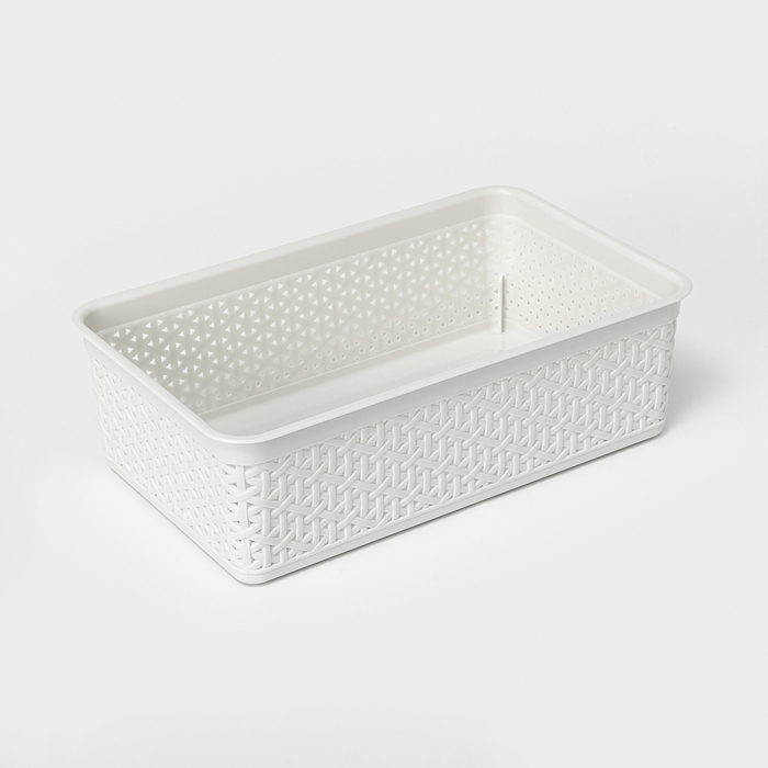 Корзинка универсальная Wenge, 2,25 л, 25,7×15,8×8 см, цвет светло-серый Корзинка универсальная Wenge, 2,25 л, 25,7×15,8×8 см, цвет светло-серый