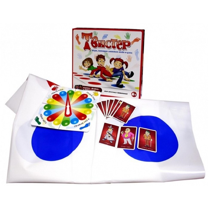 Игра 2 в 1 &laquo;Твистер&raquo; + карты &laquo;Мафия&raquo;