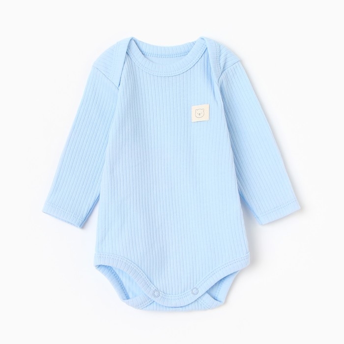 Боди с дл. рукавом Крошка Я , рост 68-74 см, голубой