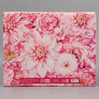 Коробка подарочная складная, упаковка, &laquo;Цветы&raquo;, 31 х 25.5 х 16 см