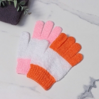 Мочалка-перчатка массажная Доляна, 14×18 см, полосатая, цвет МИКС Мочалка-перчатка массажная Доляна, 14×18 см, полосатая, цвет МИКС