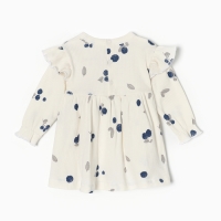 Платье и повязка Крошка Я Blueberry  р. 62-68, молочный