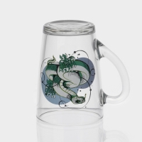 Кружка стеклянная кофейная «Змеи», 300 мл, МИКС Кружка стеклянная кофейная «Змеи», 300 мл, МИКС