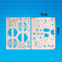 Конструктор деревянный &laquo;Робот&raquo;, 29 деталей