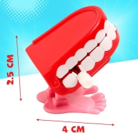 Заводная игрушка «Челюсти», прыгает, МИКС Заводная игрушка «Челюсти», прыгает, МИКС