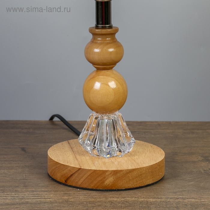 Лампа настольная "Аврора" 1х40Вт Е27 220В низ с подсветкой 21х21х38 см