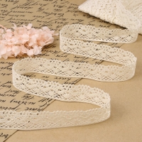 Кружево вязаное, 28 мм &times; 10 &plusmn; 1 м, цвет бежевый