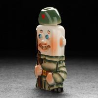 Штоф фарфоровый &laquo;Стрелок&raquo;, 0.35 л, в упаковке книге