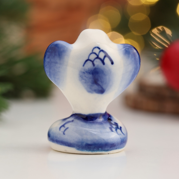 Новый год. Сувенир символ года Новый год. Сувенир символ года "Змей Гоша", гжель, 4 см