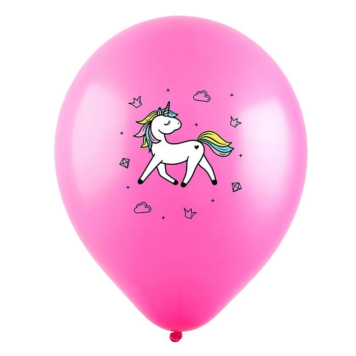 Шар латексный 12" &laquo;Милый единорог&raquo;, пастель, набор 100 шт., цвета МИКС