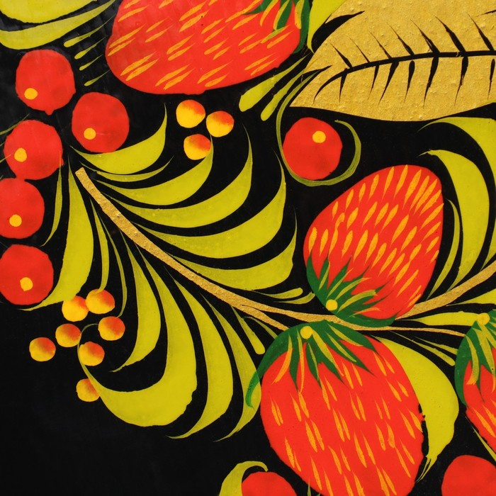 Доска разделочная &laquo;Груша&raquo;, хохлома