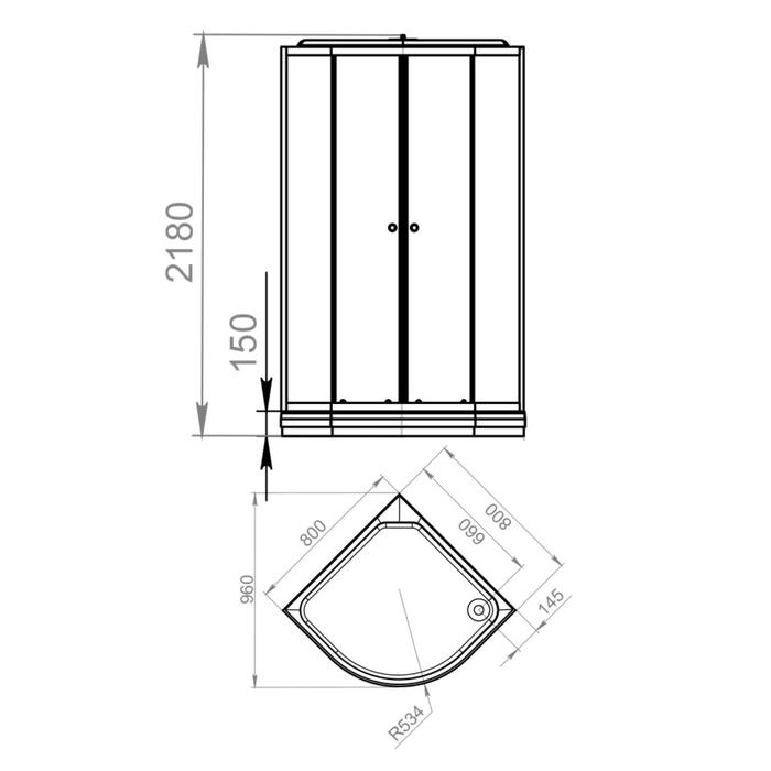 Душевая кабина DOMANI-Spa Delight 88, поддон 15 см, белые стенки, матовое стекло, 80х80 Душевая кабина DOMANI-Spa Delight 88, поддон 15 см, белые стенки, матовое стекло, 80х80