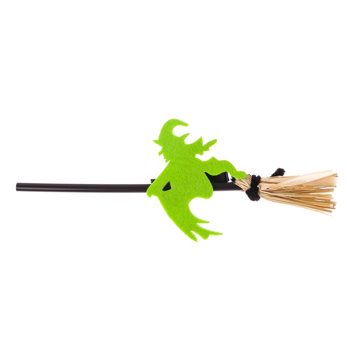 Зажим для волос Зажим для волос "Ведьма на метле", цвета МИКС