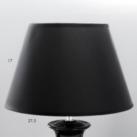 Лампа настольная "Вазалия" 1хЕ27 40Вт черный 28х28х45 см RISALUX Лампа настольная "Вазалия" 1хЕ27 40Вт черный 28х28х45 см RISALUX