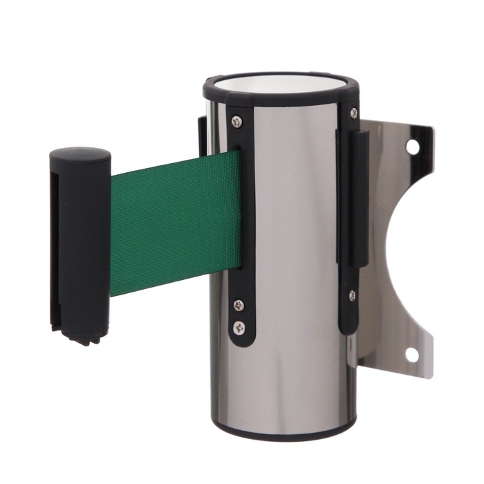 Настенный блок с вытяжной лентой-280см зеленая, высота-13,5см, ширина 11см