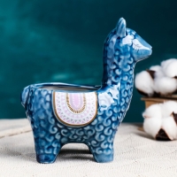 Кашпо "Лама Ама" 14х10х15см, 0,3 л, d-6,5, микс Кашпо "Лама Ама" 14х10х15см, 0,3 л, d-6,5, микс