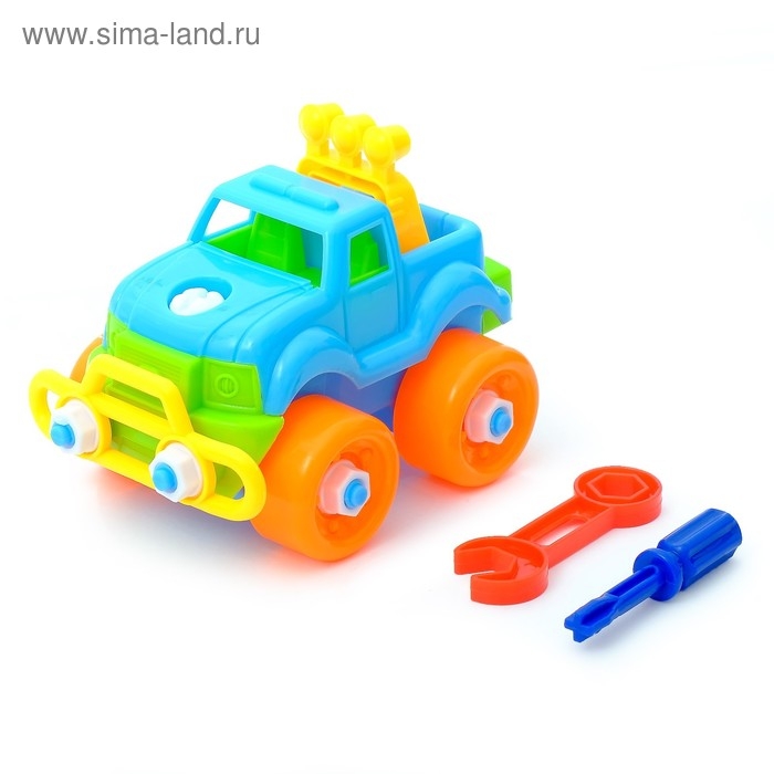 Конструктор для малышей «Джип», 22 детали, цвета МИКС Конструктор для малышей «Джип», 22 детали, цвета МИКС