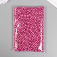 Набор бусин "Жемчуг" d 6 мм, 250 гр, малиновый