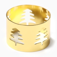 Набор сервировочных салфеток с декоративными кольцами Этель Green 40х40 см - 2 шт, 100% лён Набор сервировочных салфеток с декоративными кольцами Этель Green 40х40 см - 2 шт, 100% лён