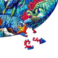 Пазл деревянный фигурный &laquo;Кит&raquo;, 104 элементов