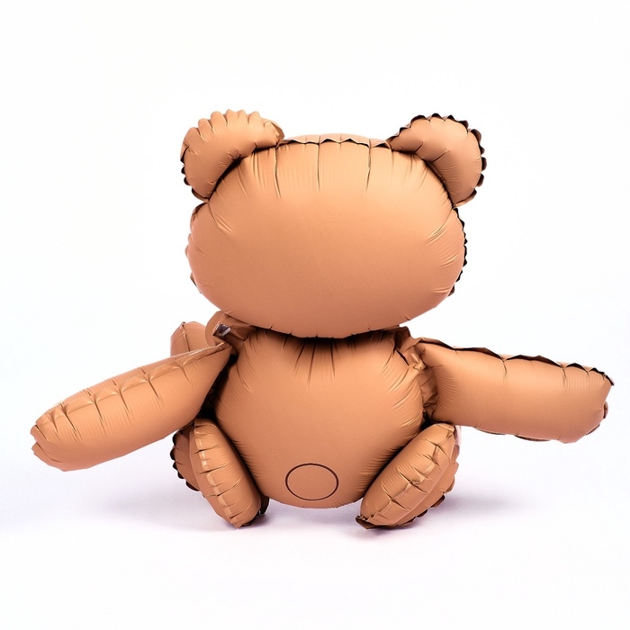 Шар фольгированный 30" &laquo;Счастливый мишка&raquo;, матовый, цвет бежевый