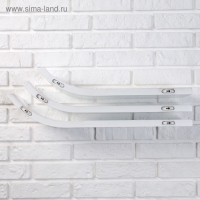 Набор настенных полок "Лыжи" белые, 60*15см, толщина 3см