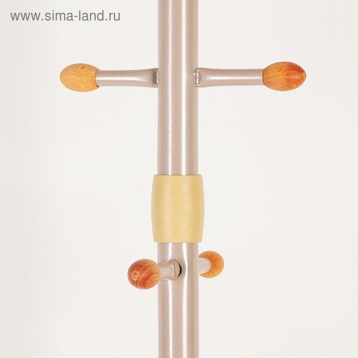 Вешалка напольная (ВК5Д/Б), 60&times;60&times;180 см, цвет бежевый металлик