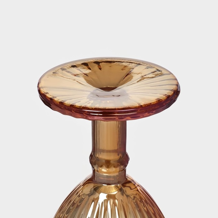 Набор бокалов для вина стеклянный Magistro «Босфор», 250 мл, 8,5×16,5 см, 6 шт, цвет градиент золото Набор бокалов для вина стеклянный Magistro «Босфор», 250 мл, 8,5×16,5 см, 6 шт, цвет градиент золото