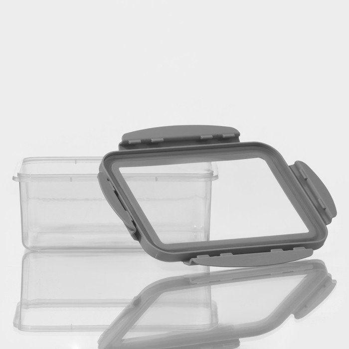 Набор ланч - боксов Доляна, 3 шт, 550 мл, 1,2 л, 2,2 л, прозрачный