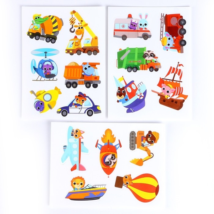 Развивающая игра на липучках &laquo;&lrm;Изучаем транспорт&raquo;&lrm;