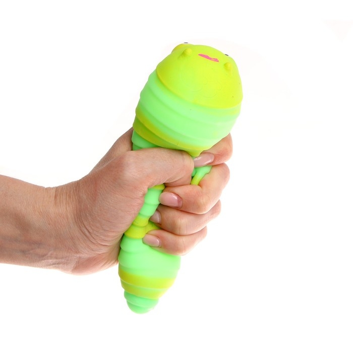 Мялка «Гусеница» с пастой, цвета МИКС Мялка «Гусеница» с пастой, цвета МИКС