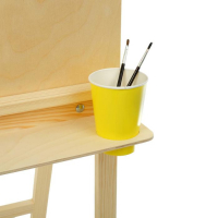 Мольберт тип &laquo;Хлопушка&raquo;, 120 х 60 х 65 см, планшет 60 х 60 см, полка с двумя подстаканниками, неокрашенное дерево, Calligrata