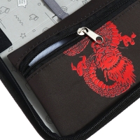 Пенал 1 секция 140 х 210 х 40 мм, откидной карман и косметичка, тканевый, Calligrata TOP Content "Дракон" Пенал 1 секция 140 х 210 х 40 мм, откидной карман и косметичка, тканевый, Calligrata TOP Content "Дракон"