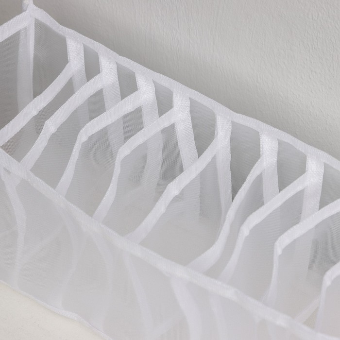 Органайзер для хранения белья «Пыльца», 11 отделений, 32×10×12 см, цвет белый Органайзер для хранения белья «Пыльца», 11 отделений, 32×10×12 см, цвет белый