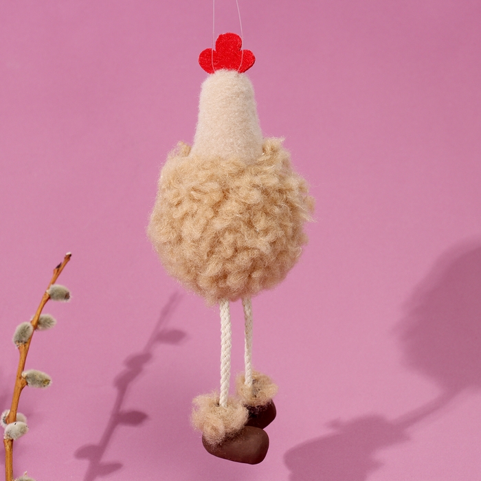 Мягкая игрушка «Петушок» на подвесе, 16 см, цвет МИКС Мягкая игрушка «Петушок» на подвесе, 16 см, цвет МИКС