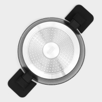 Кастрюля с крышкой Доляна &laquo;Первый дом&raquo;, 2,5 л, d=20 см, антипригарное покрытие, индукция, цвет чёрный