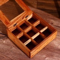 Коробка для чайных пакетиков 24х24х8 см, джампинис Коробка для чайных пакетиков 24х24х8 см, джампинис