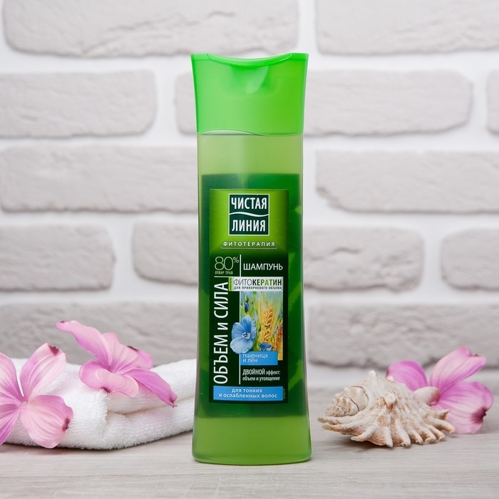 Шампунь для волос Чистая линия «Объём и сила», 400 мл Шампунь для волос Чистая линия «Объём и сила», 400 мл