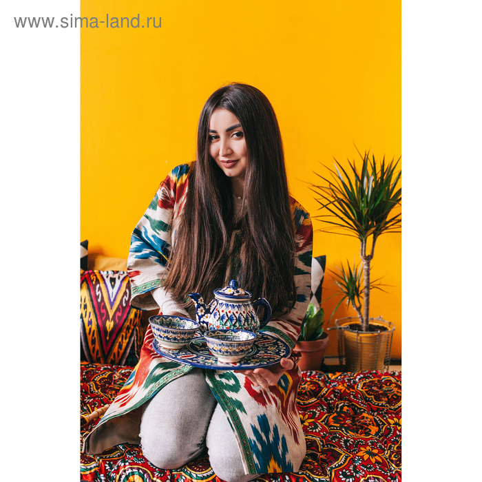 Набор чайный 9 предметов Риштанская Керамика (Чайник 0,8л,пиалы- 0,2) Набор чайный 9 предметов Риштанская Керамика (Чайник 0,8л,пиалы- 0,2)