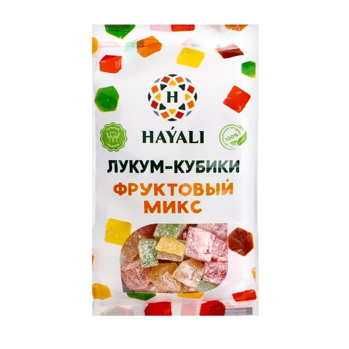 HAYALI Лукум кубики Фруктовый микс 200 грамм