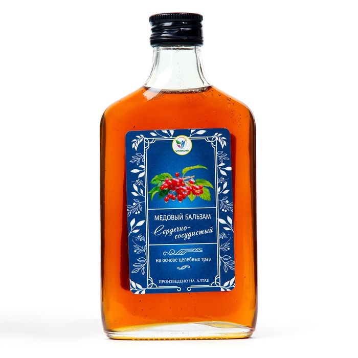 Бальзам медовый безалкогольный Vitamuno Сердечно-сосудистый, 250 мл Бальзам медовый безалкогольный Vitamuno Сердечно-сосудистый, 250 мл