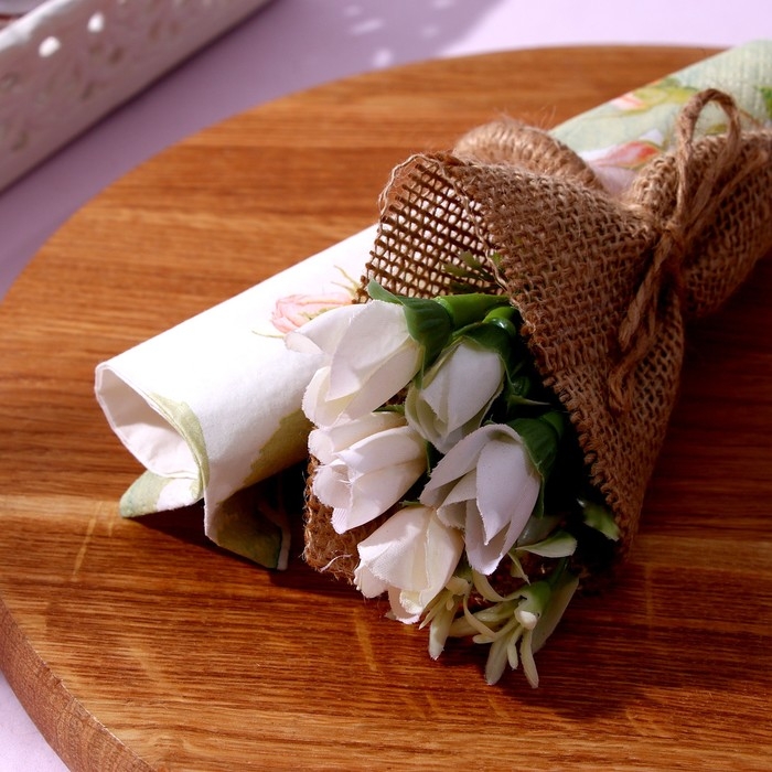 Набор для украшения: топпер &laquo;С днём рождения&raquo; 1 шт, кольцо для салфеток 1 шт, МИКС