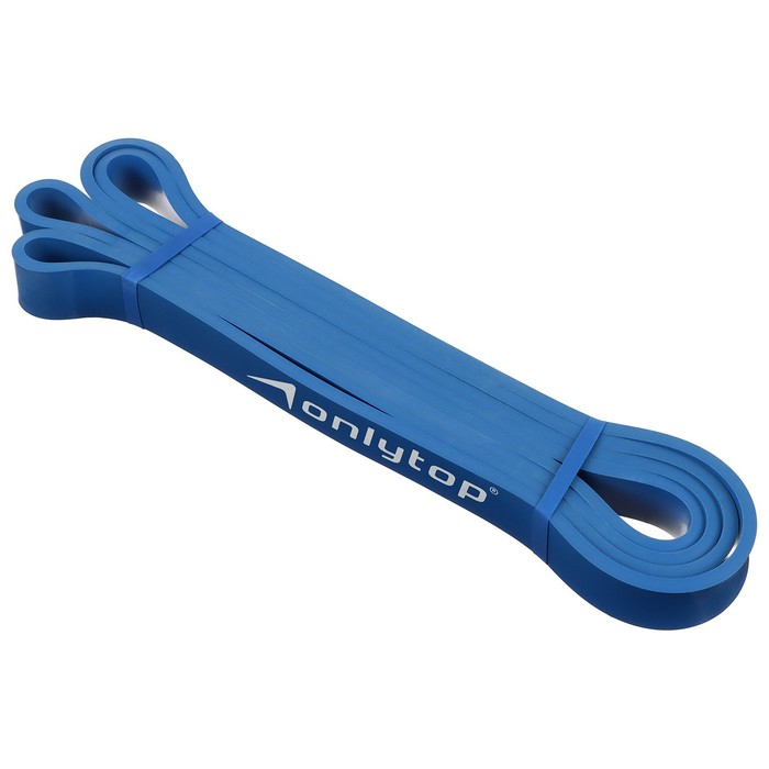 Эспандер ленточный многофункциональный ONLYTOP, 208х2,2х0,5 см, 5-22 кг, цвет синий Эспандер ленточный многофункциональный ONLYTOP, 208х2,2х0,5 см, 5-22 кг, цвет синий