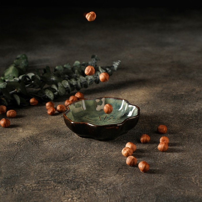 Соусник керамический &laquo;Цветок&raquo;, 120 мл, 11&times;3,3 см