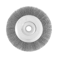 Щетка металлическая для УШМ ТУНДРА, плоская, посадка 22 мм, 200 мм